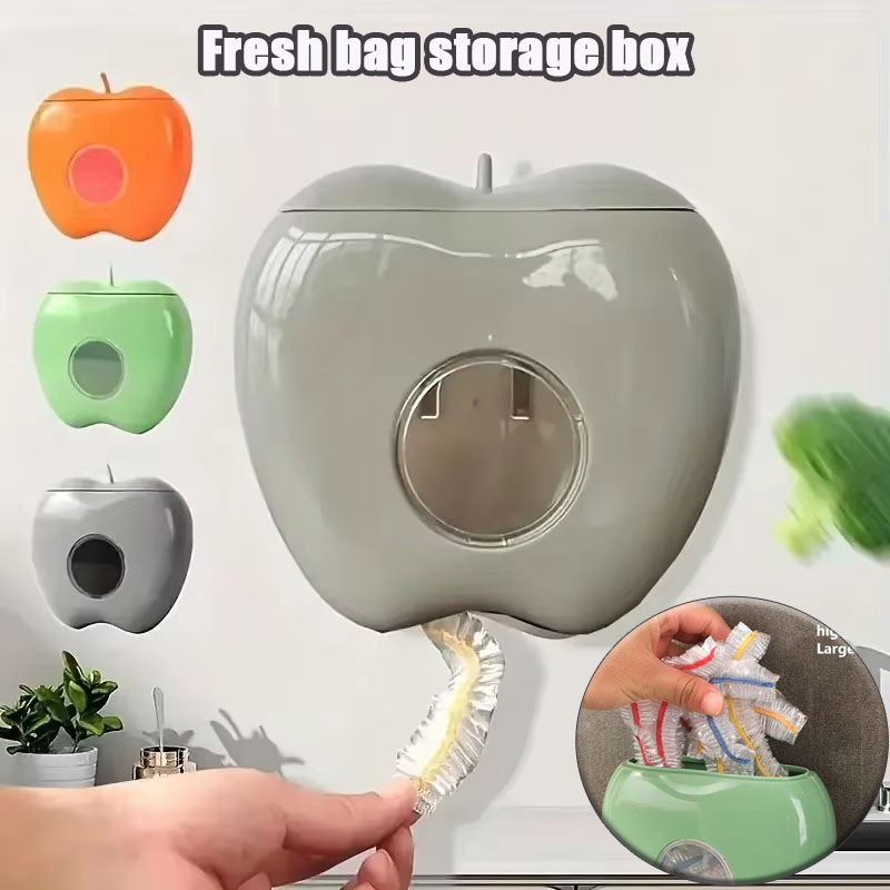 Food Storage Bag - 1 Stück Spender-Aufbewahrungsbox für Lebensmittelbeutel, staubdicht,