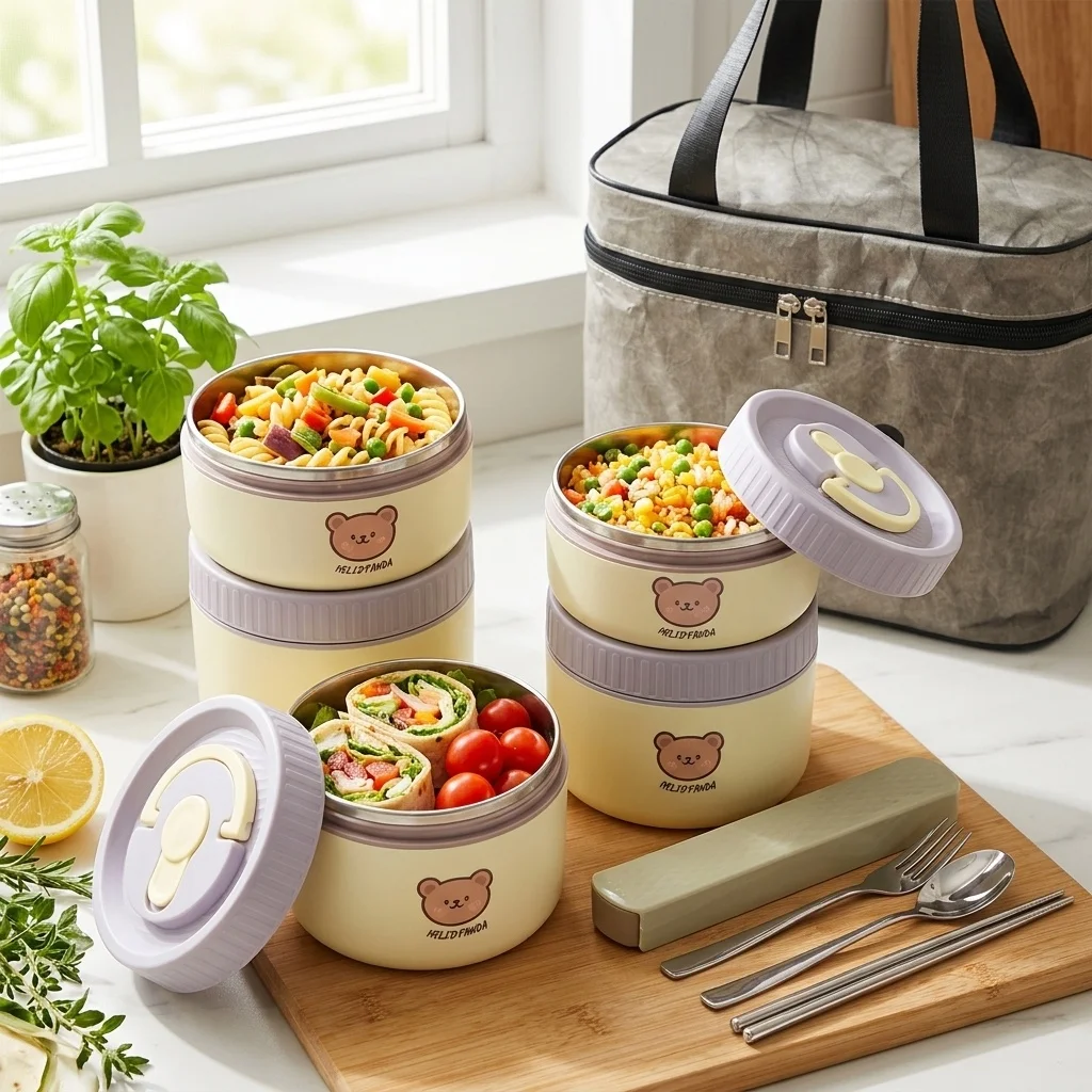 Food Storage Oven Safe - 304 Edelstahl Thermische Lunchbox für Kinder