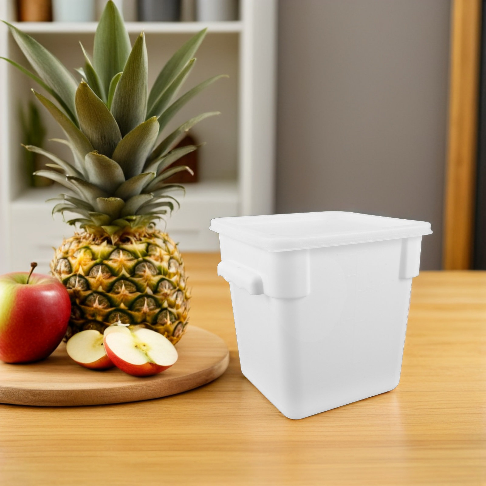 Food Storage Containers - Kommerzieller Lebensmittelbehälter mit Deckel 8L Quadratischer