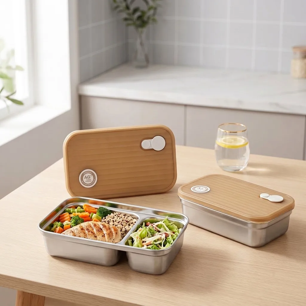 304 Edelstahl Bento-Box, unter – Food Storage With Dividers Bewertung und Preis